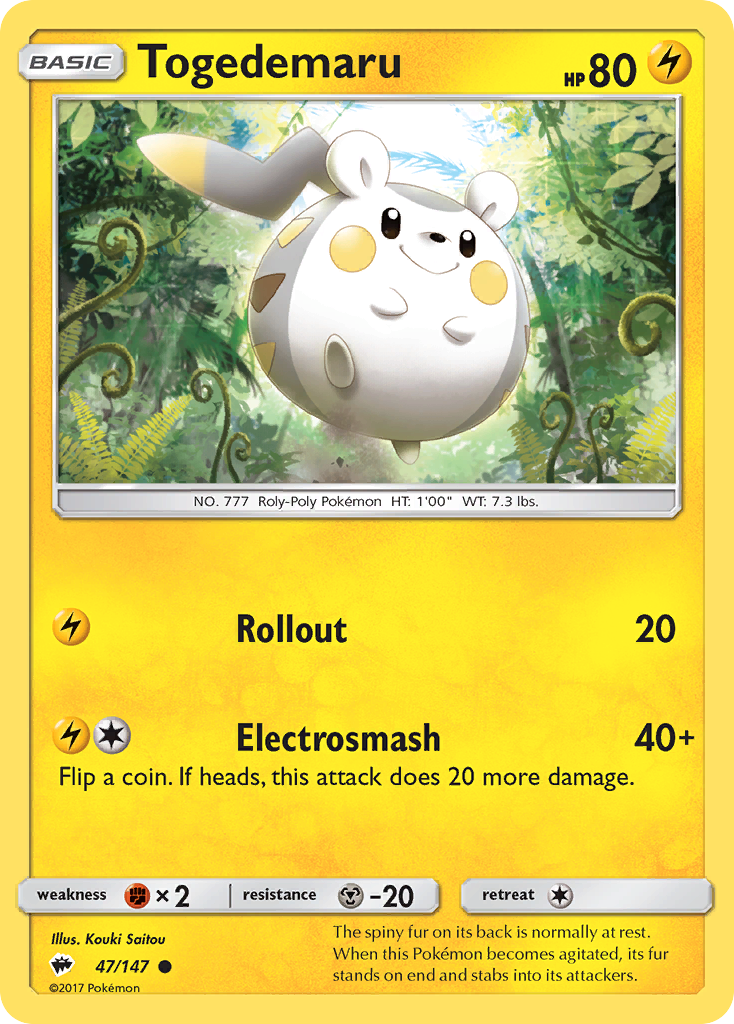 Burning Shadows Togedemaru #47/147